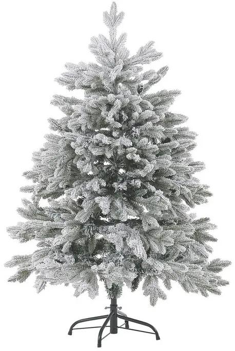 Árvore de natal com efeito de neve branca 120 cm FORAKER Beliani