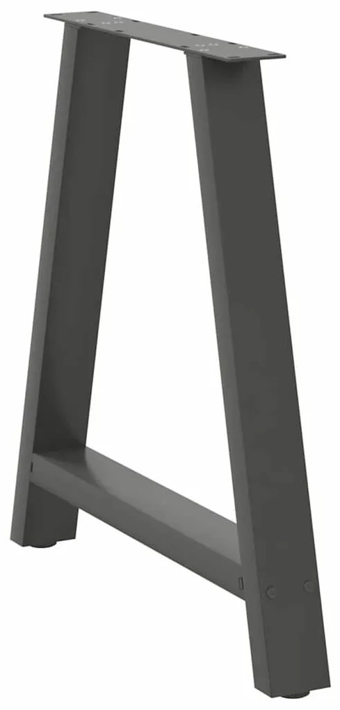 Pés para mesa de jantar em formato A, 2 peças, antracite, 80x (72-73)