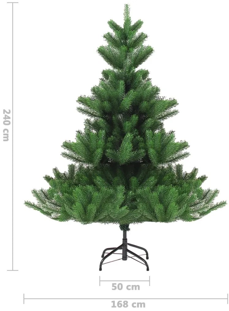 Árvore de Natal artificial 240 cm abeto caucasiano verde