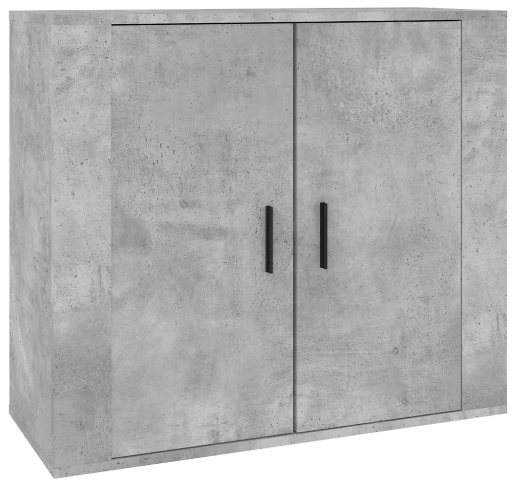 Aparadores 3 pcs derivados de madeira cinzento cimento