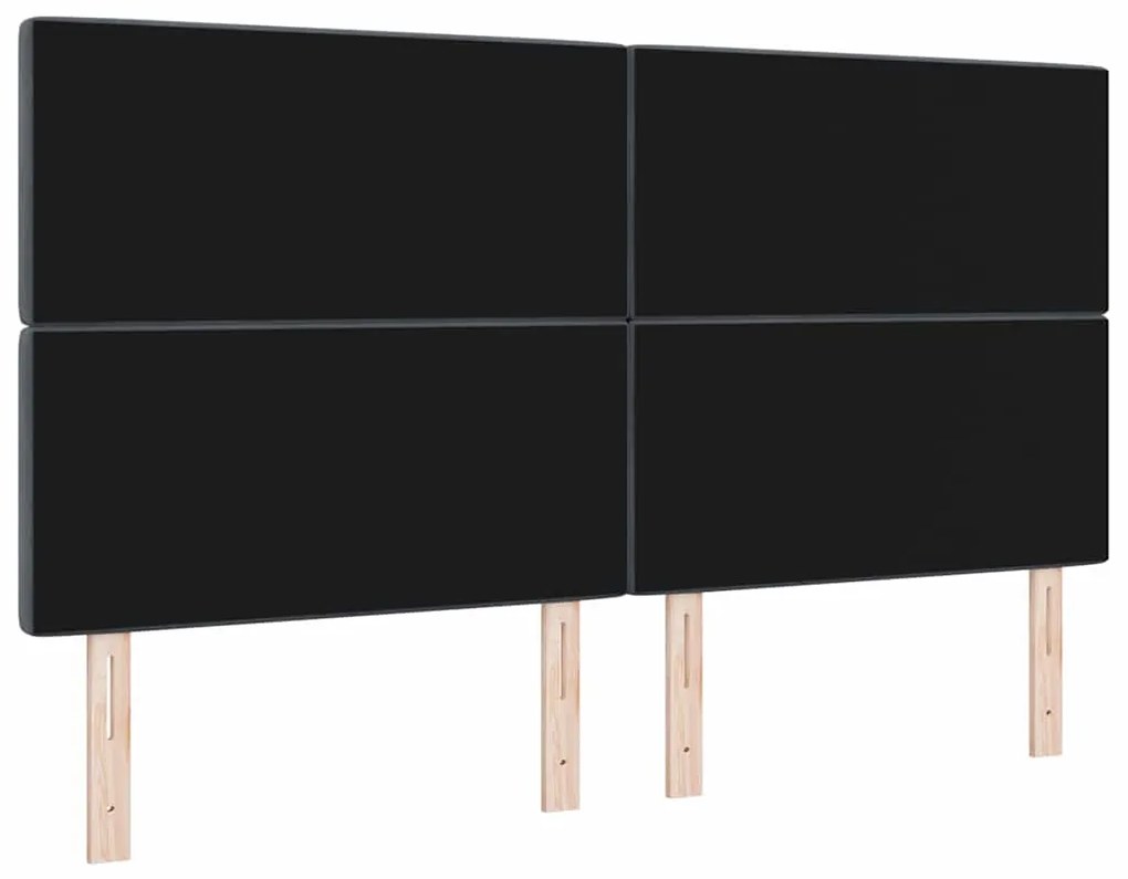 Cabeceira LED Cinza Escuro 90 cm em Veludo