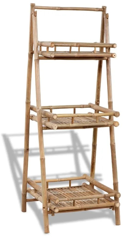 Floreira c/ 3 prateleiras bambu