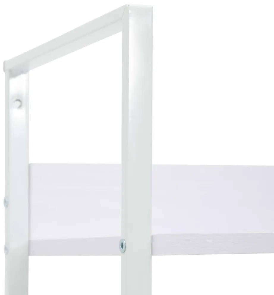 Estante com 4 prateleiras derivados de madeira branco
