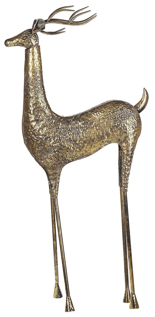 Figura decorativa dourada 126 cm PELLO Beliani