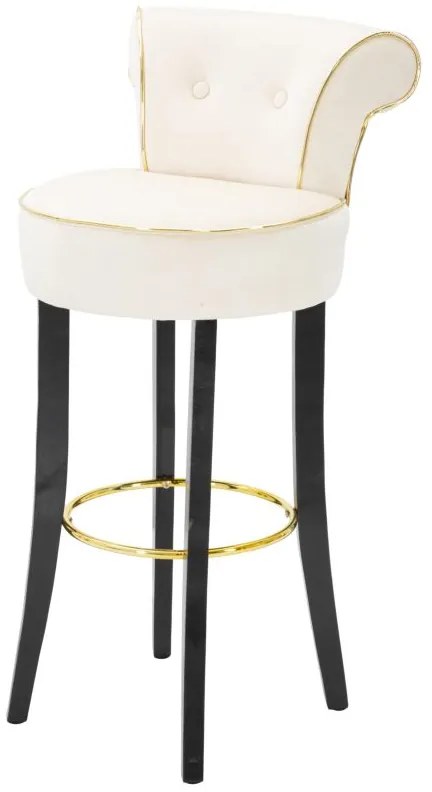 BANCO DE BAR LUXY 46X48X96 CM CREME