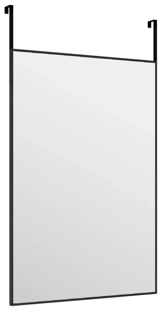 Espelho para porta 40x60 cm vidro e alumínio preto