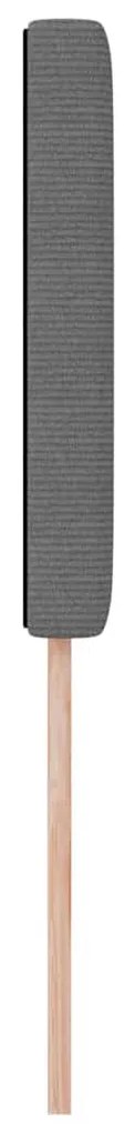 Cabeceira LED vidaXL Design Simples Cinza Claro 90 cm Tecido Almofadad