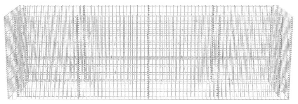 Canteiro elevado/cesto gabião 360x90x100 cm aço