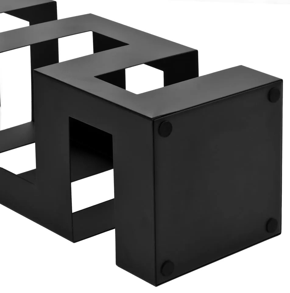 Suporte para guarda-chuvas em aço preto