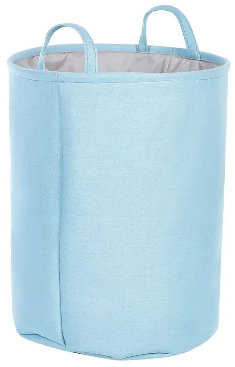 Conjunto de 3 cestos em tecido de poliéster azul e cinzento ARCHA Beliani
