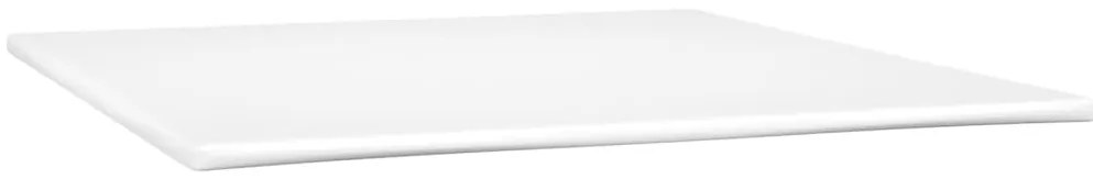 Cama com molas/colchão 180x200 cm couro artificial branco