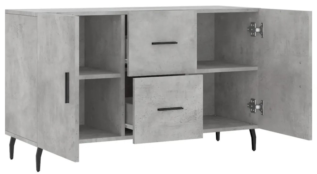 Aparador 100x36x60 cm derivados de madeira cinzento cimento