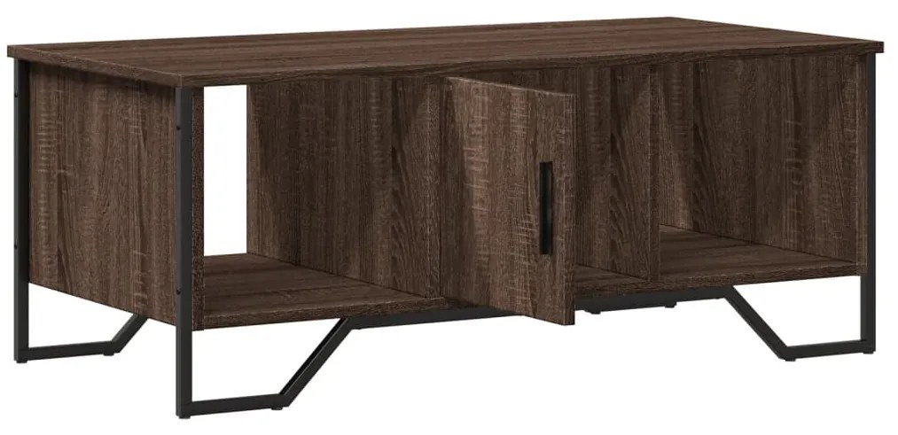 Mesa de centro 100x51x40 cm derivados madeira carvalho castanho