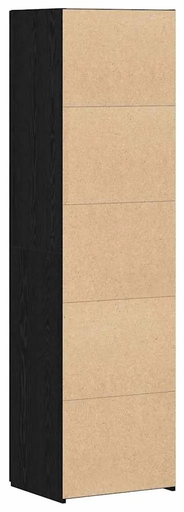 Aparador Carvalho Preto 50x42,5x185 cm Madeira Projetada