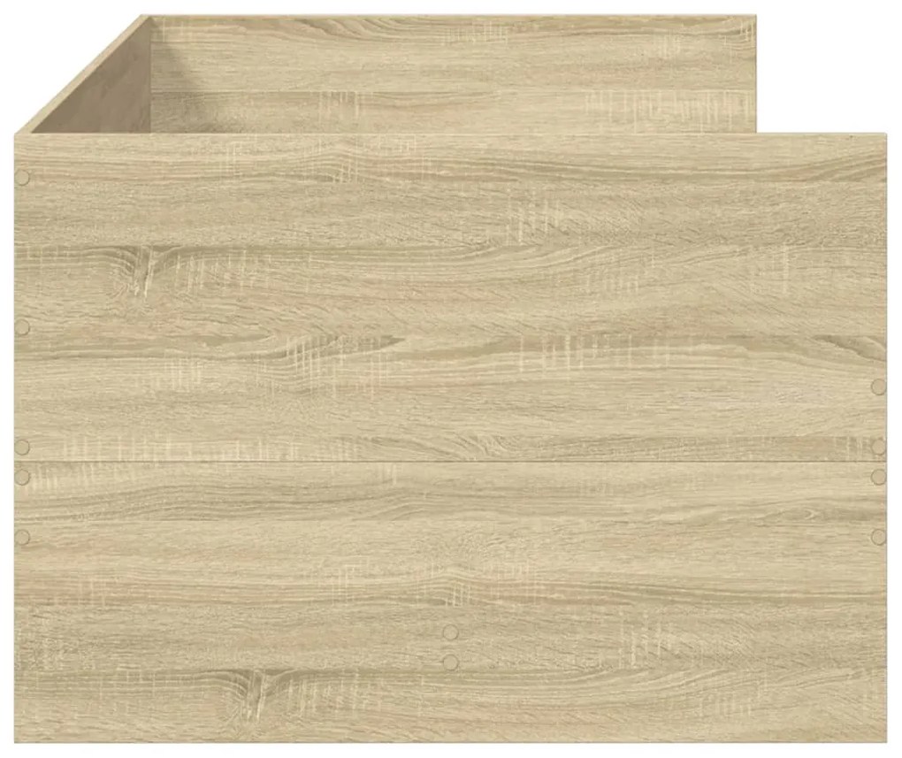Sofá-cama com gavetas sem colchão 90x190 cm carvalho sonoma