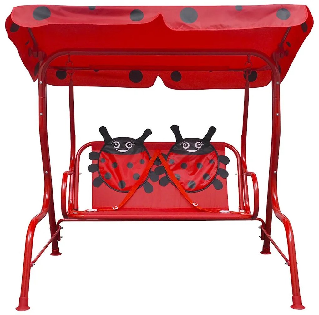 Banco baloiço infantil vermelho
