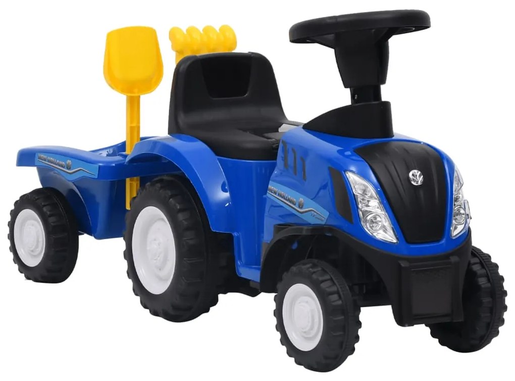 Trator infantil New Holland azul