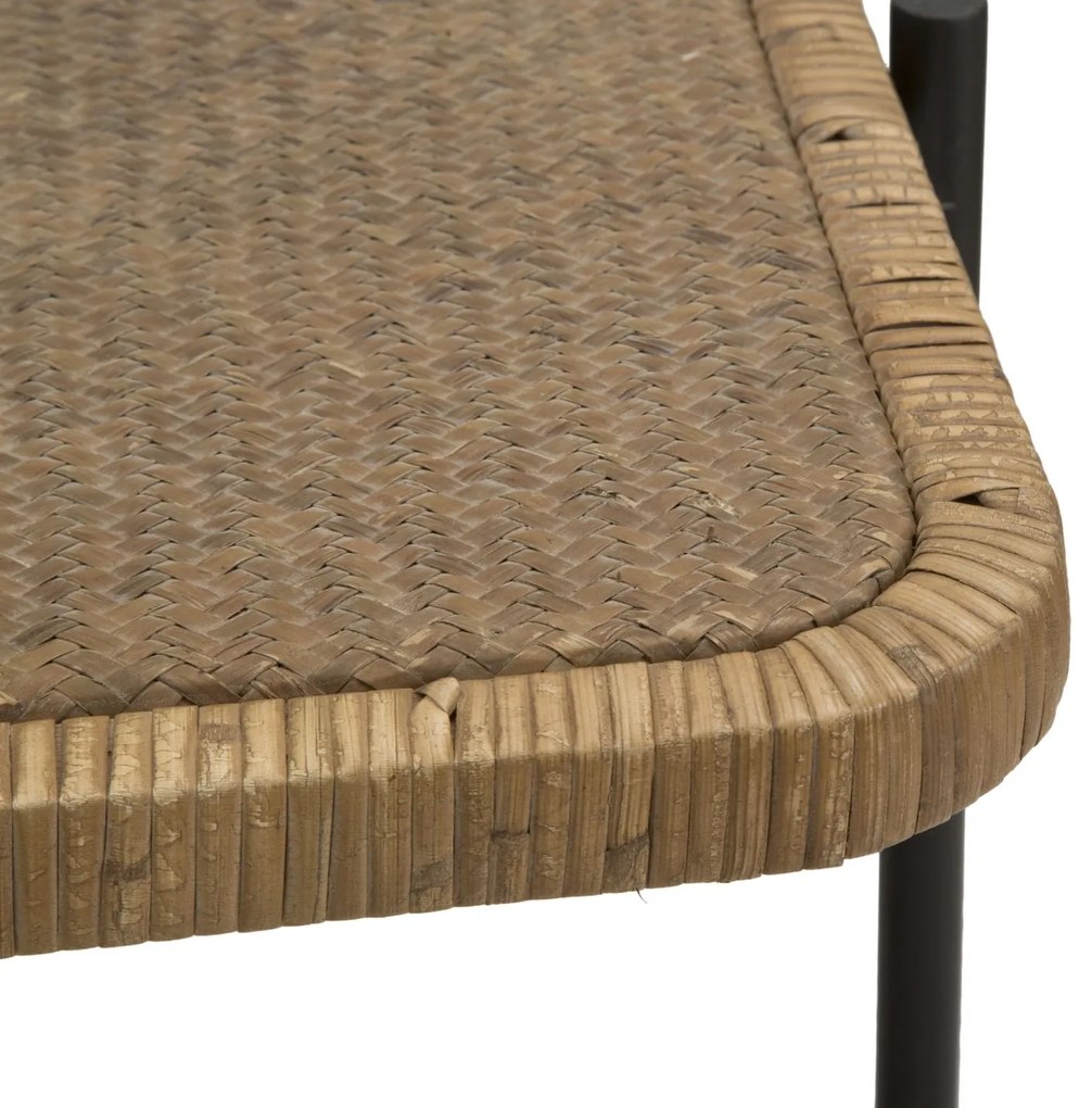 MESA DE CENTRO CEBU 75X55X46,5 CM CASTANHO E PRETO