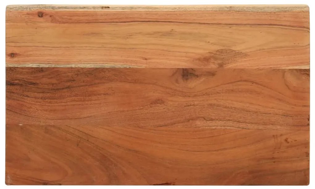 vidaXL Tampo de mesa retangular 50x20x2,5 cm madeira de acácia maciça