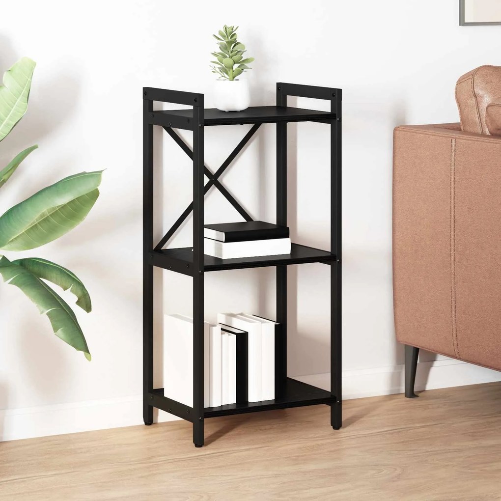 vidaXL Estante Carvalho Preto 40 x 30 x 85 cm Madeira processada