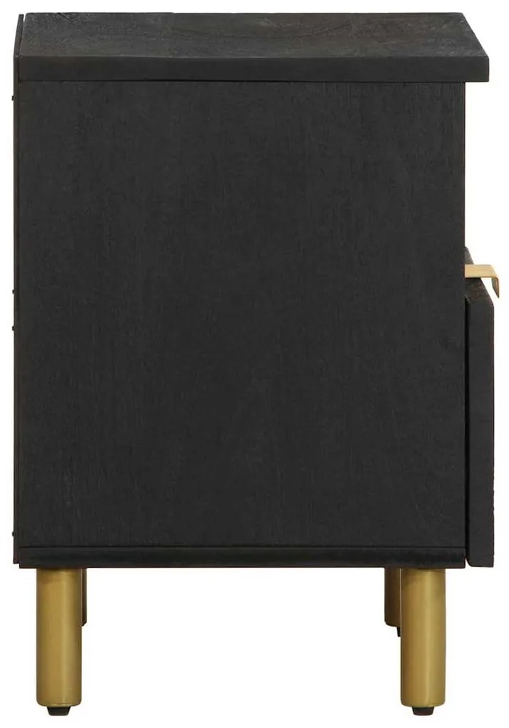 Mesa de cabeceira 40x33x46 cm derivados de madeira preto