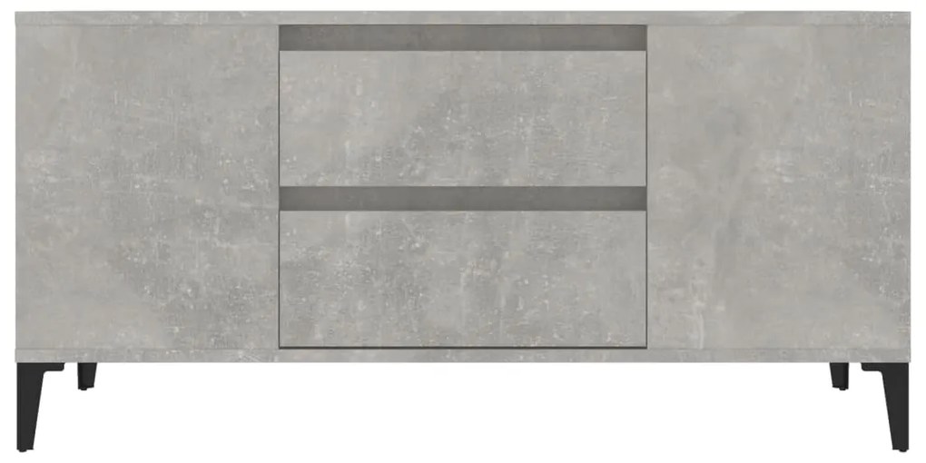Móvel p/ TV 102x44,5x50 cm derivados madeira cinzento cimento