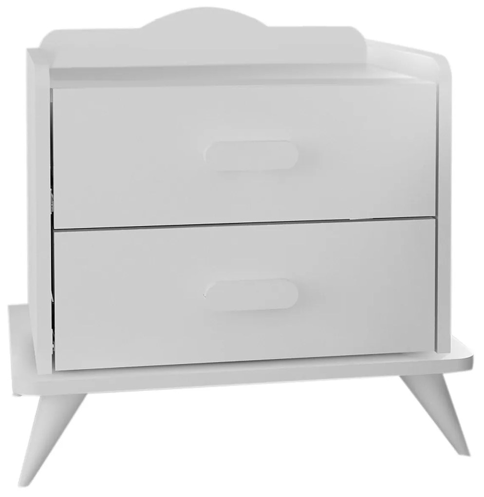 Mesa de Cabeceira Andaz – Branco – 60x58,6x42,1 cm