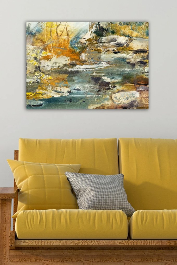 Pintura Decorativa em Tela 153861683 – Multicolor – 50 x 70 cm
