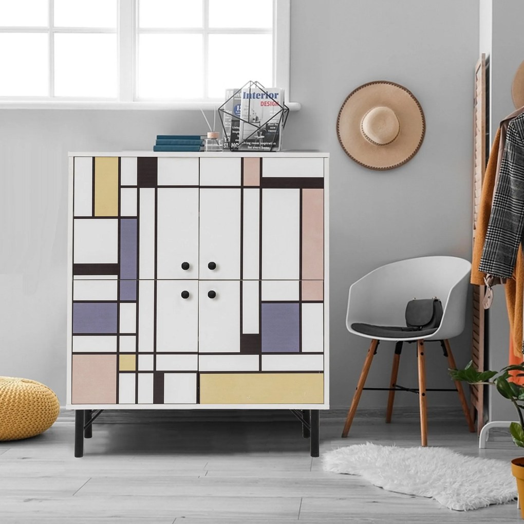 Armário Multiuso Multilux – Branco – 95x111x36 cm