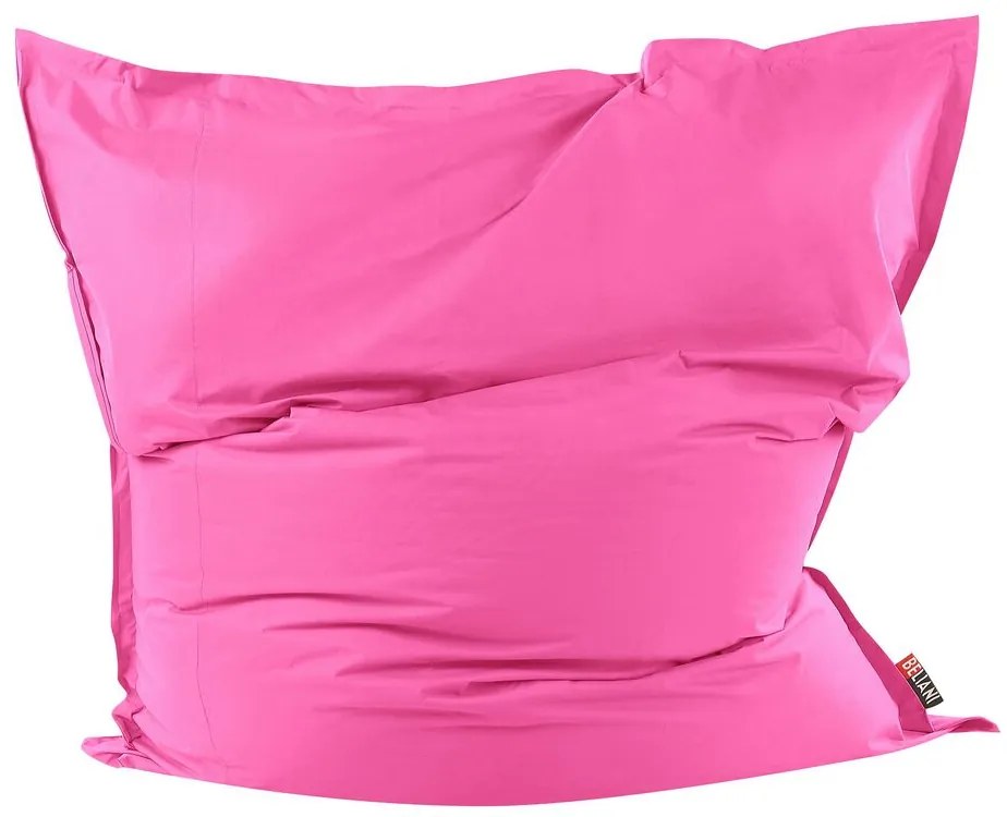Pufe almofada XXL rosa fucsia 180 x 230 cm FUZZY Beliani