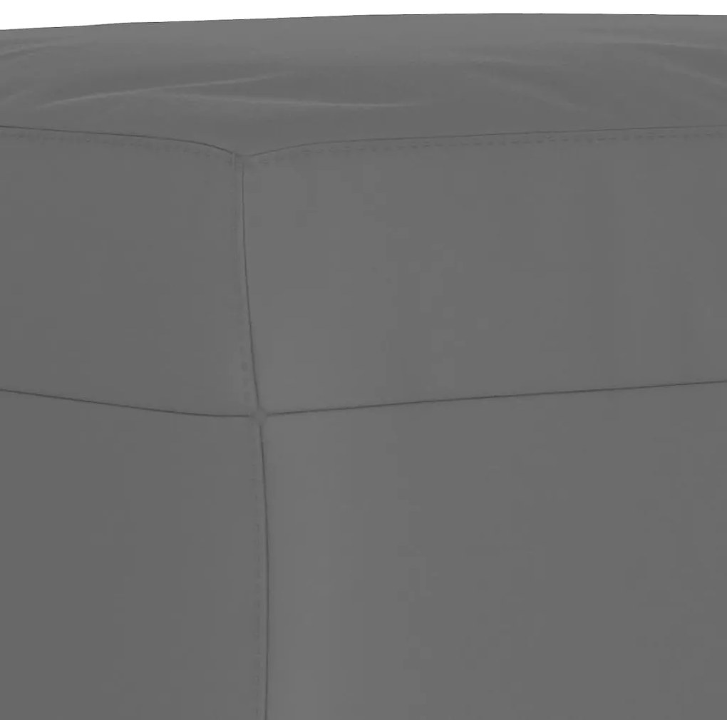 3 pcs conjunto sofás c/ almofadas microfibra cinza-escuro