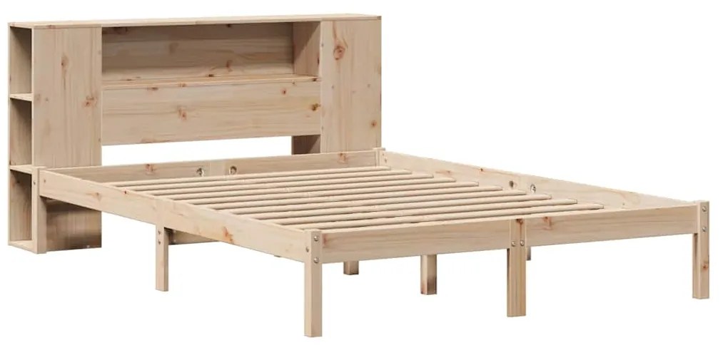 Cama com estante sem colchão 120x200 cm pinho maciço
