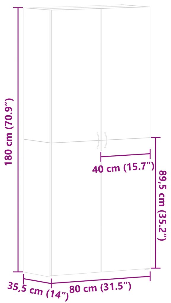 Cabideiro Madeira Velha 80x35,5x180 cm Madeira Engenharia