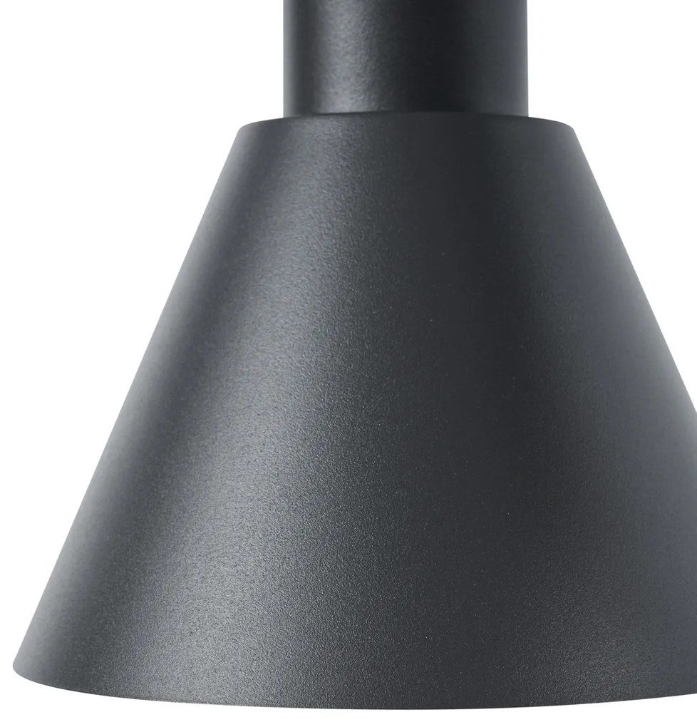Candeeiro suspenso moderno preto com 6 luzes - Biles Moderno