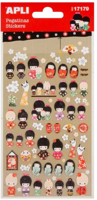 Adesivos - Boneca Kokeshi 100x203mm Apli