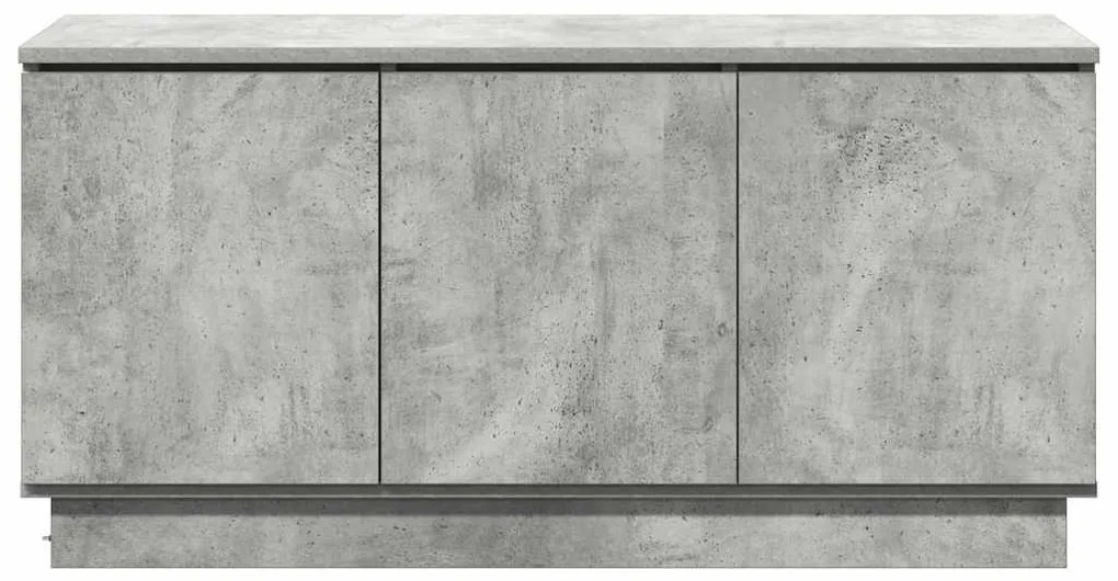 Móvel de TV Cinzento de Cimento 100x38x49 cm Madeira Engenheirada