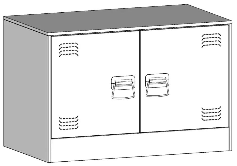 Móveis de TV 2 pcs 67x39x44 cm aço antracite
