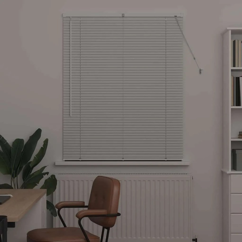 Persiana de Janela com cortinas Outros Manual Branco 105 x 175 cm Alum