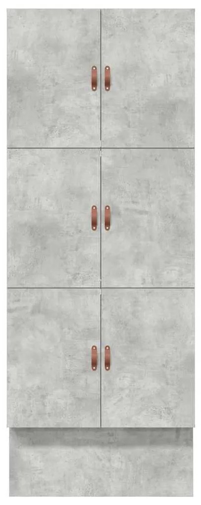 Estrado de Cama Cinzento Concreto 80x200 cm