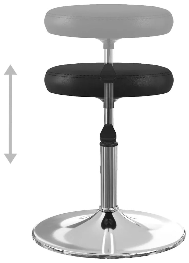 Cadeiras de jantar 2 pcs couro artificial preto