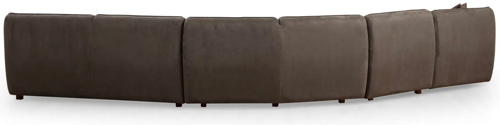 Sofá de Canto Mentis – Castanho – 440 cm x 108 cm x 79 cm