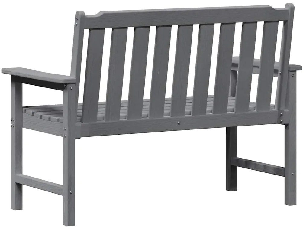 Banco de Jardim Cinza Claro 120 cm HDPE