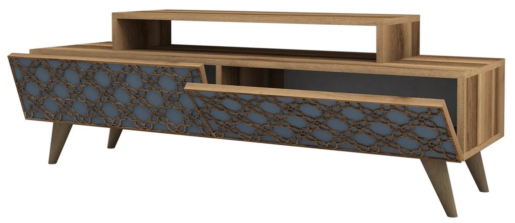Móvel para TV City – Nogueira – 140 cm x 48,8 cm x 41,8 cm