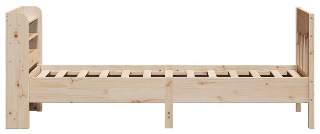Cama sem colchão 75x190 cm madeira de pinho maciça