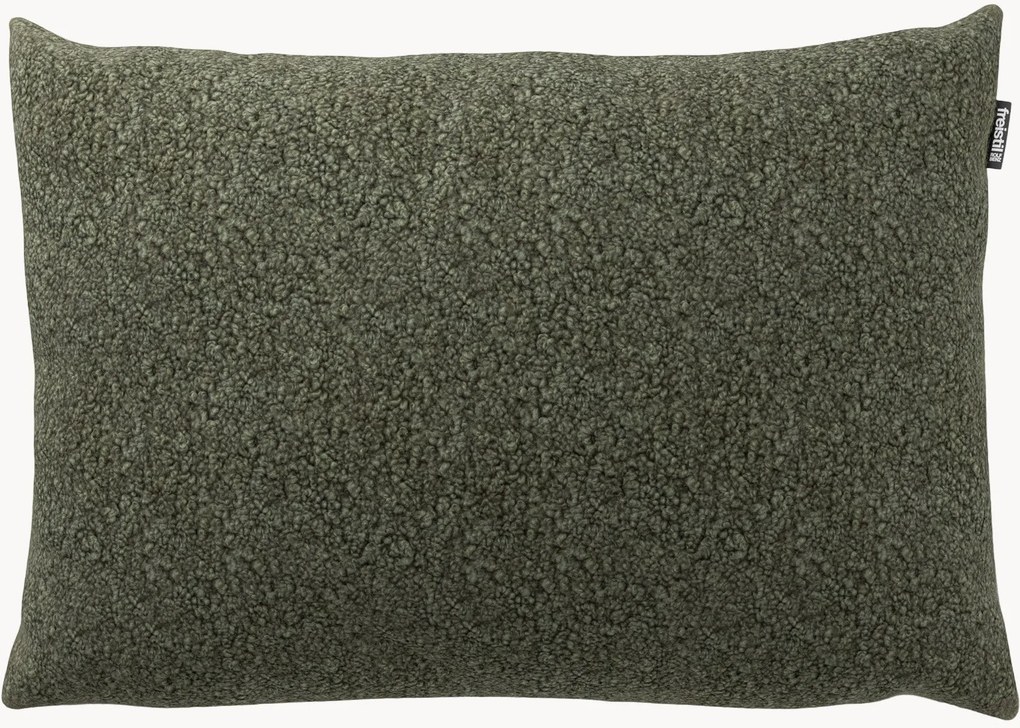Almofada de encosto em teddy freistil198, verde-musgo