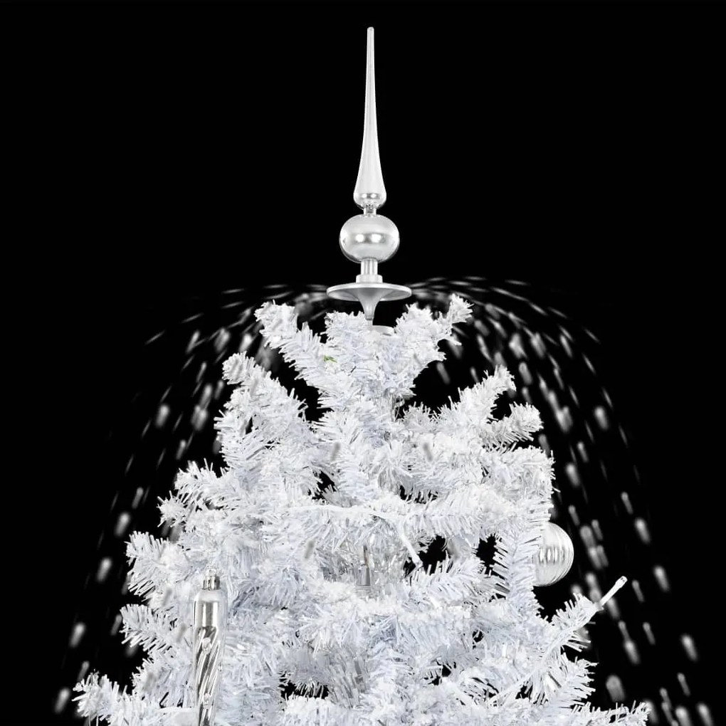 Árvore de Natal c/ neve base formato guarda-chuva 140 cm branco