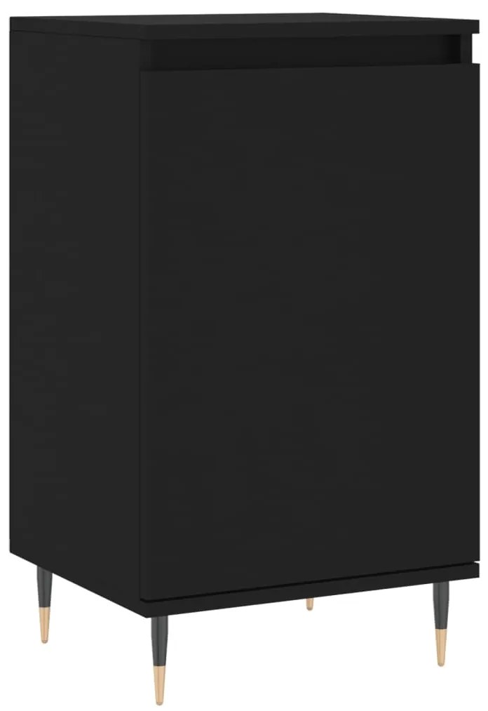 Aparadores 2 pcs 40x35x70 cm derivados de madeira preto