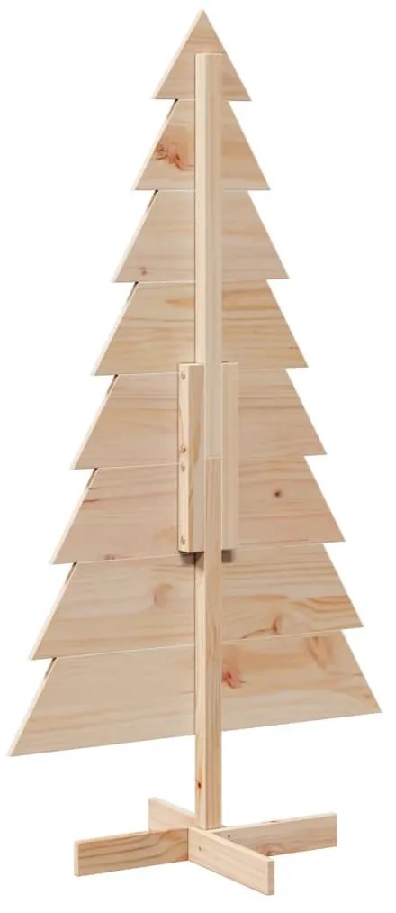 Árvore de Natal decorativa 150 cm madeira de pinho maciça