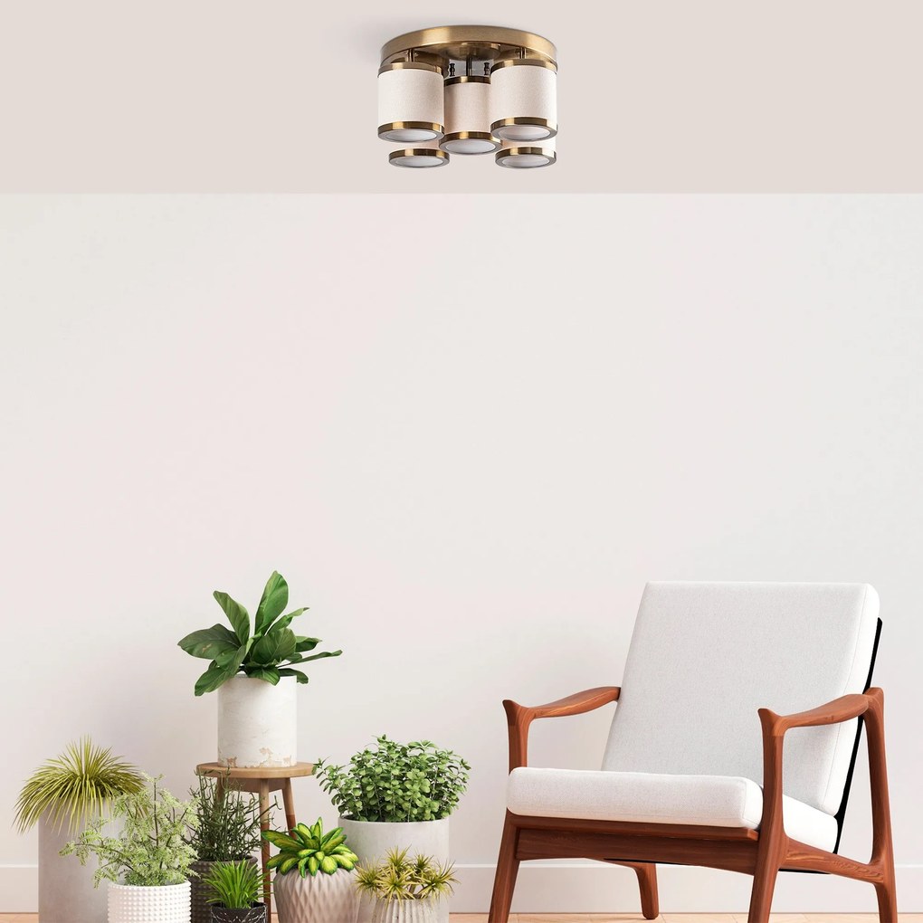 Candeeiro de Teto Way – Vintage – 50 x 50 x 22 cm