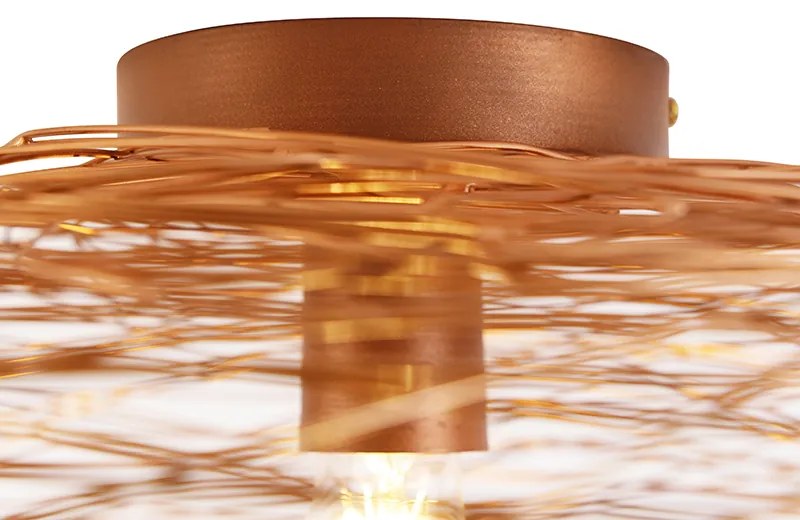 Candeeiro de teto design oval cobre - Sarella Design